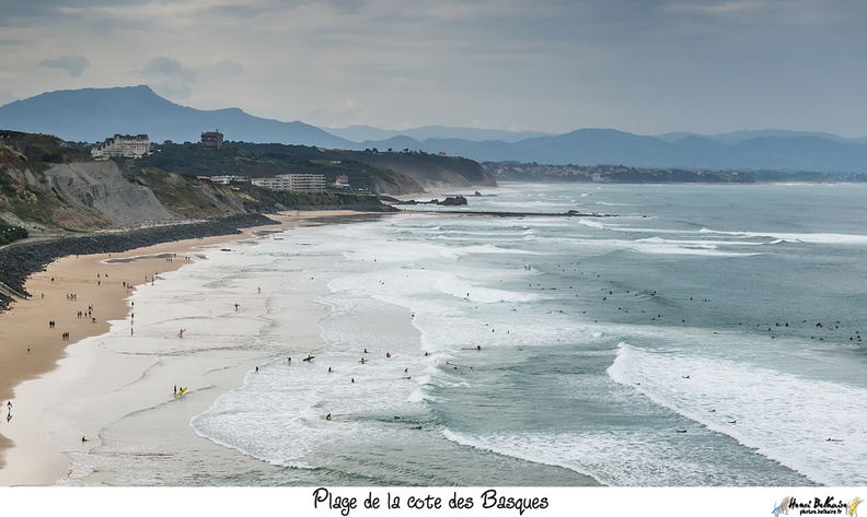 Plage de la côte des Basques à Biarritz